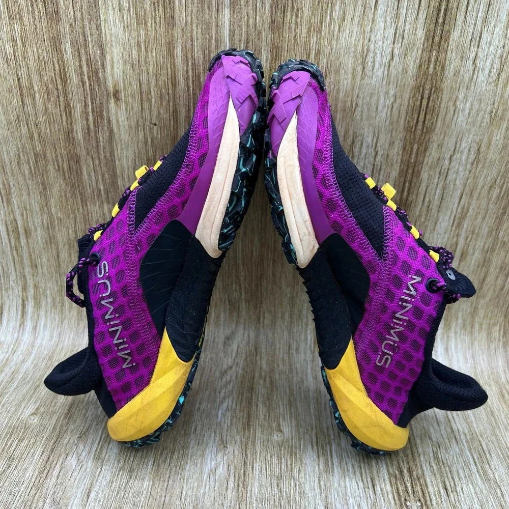 New‎ Balance Minimus Trail Women's Size 8.5 Running Shoes Purple Black WTM10LP1